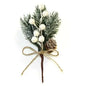 Fake Snow Frost Pine Branch Cone Berry Holly Christmas Tree Christmas Ornament Cartsfy Inc.