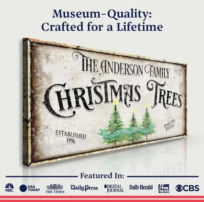 Family Christmas Tree Farm Sign III Cartsfy Inc.