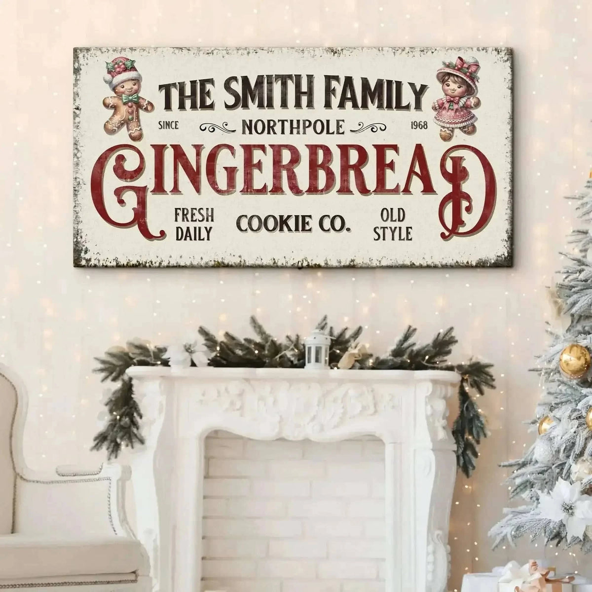 Family Gingerbread Bakery Christmas Sign Cartsfy Inc.