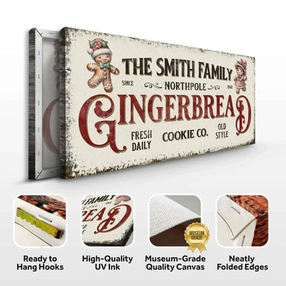 Family Gingerbread Bakery Christmas Sign Cartsfy Inc.