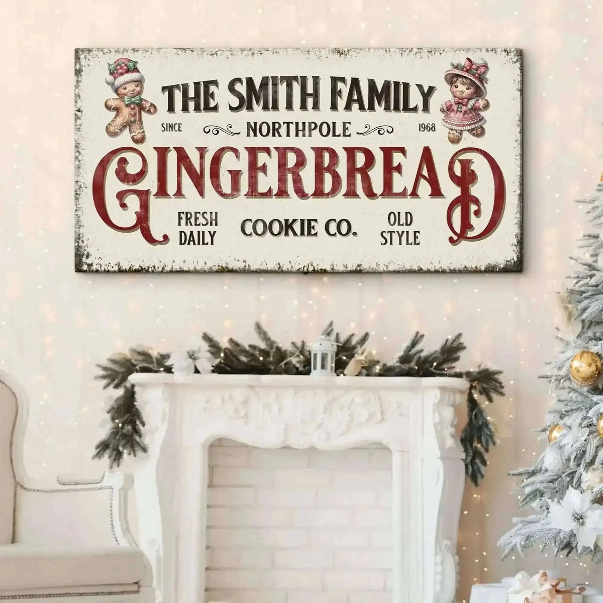 Family Gingerbread Bakery Christmas Sign Cartsfy Inc.
