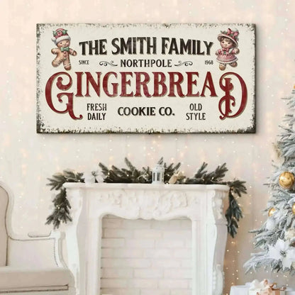 Family Gingerbread Bakery Christmas Sign Cartsfy Inc.