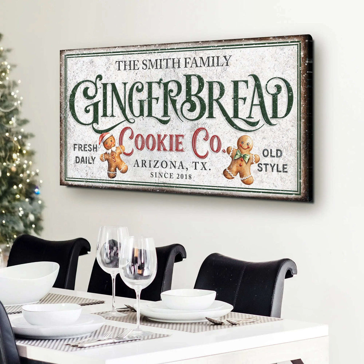 Family Gingerbread Bakery Christmas Sign II Cartsfy Inc.