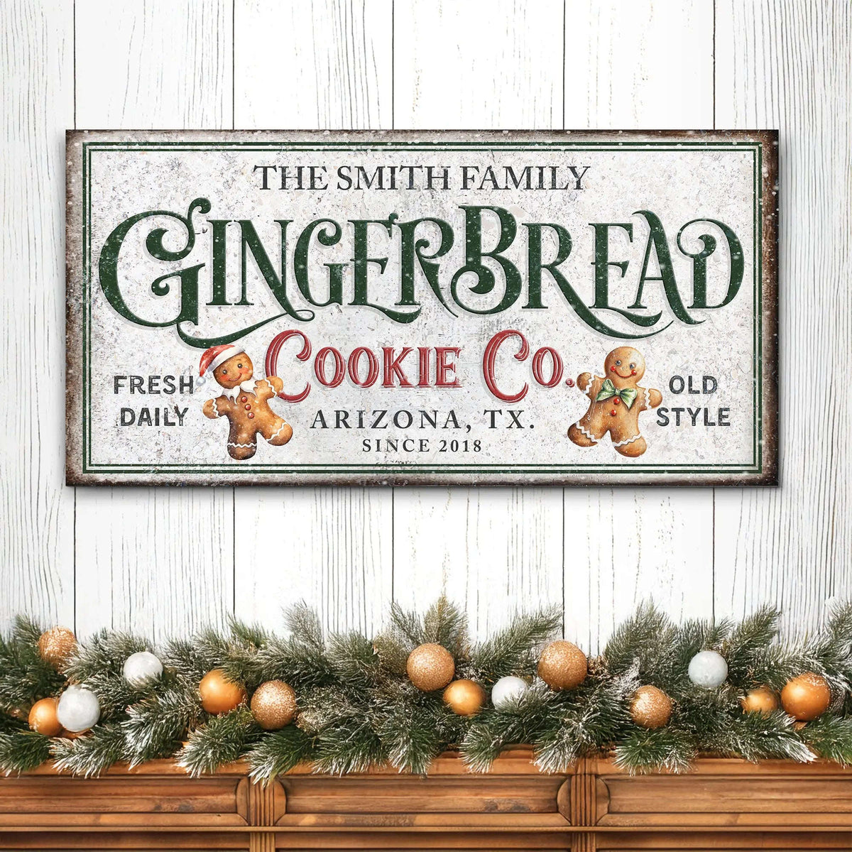 Family Gingerbread Bakery Christmas Sign II Cartsfy Inc.