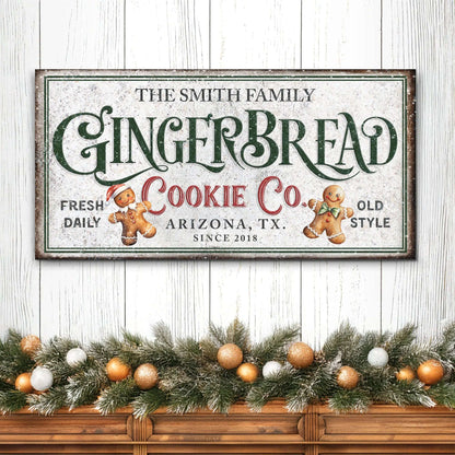 Family Gingerbread Bakery Christmas Sign II Cartsfy Inc.