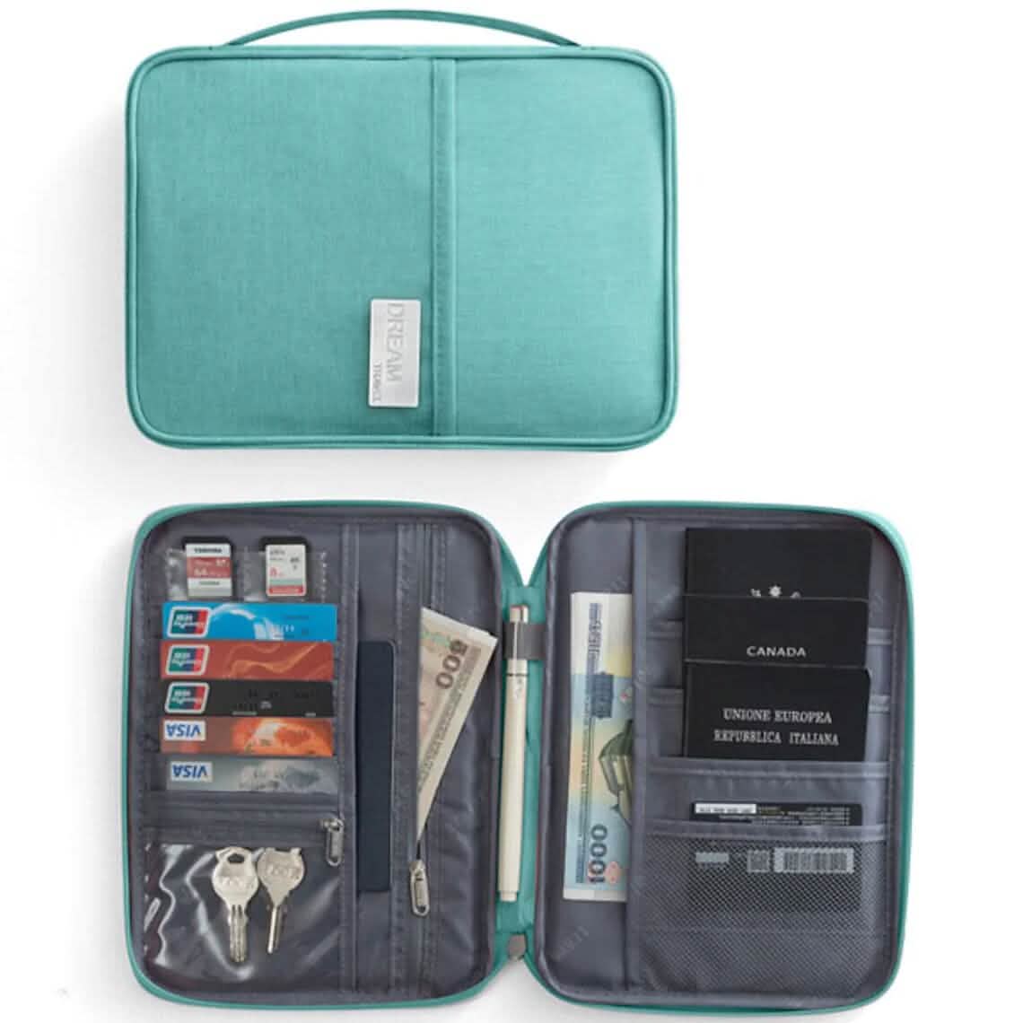 Family Travel Document Organizer Capacious Passport Holder Wallet Cartsfy Inc.