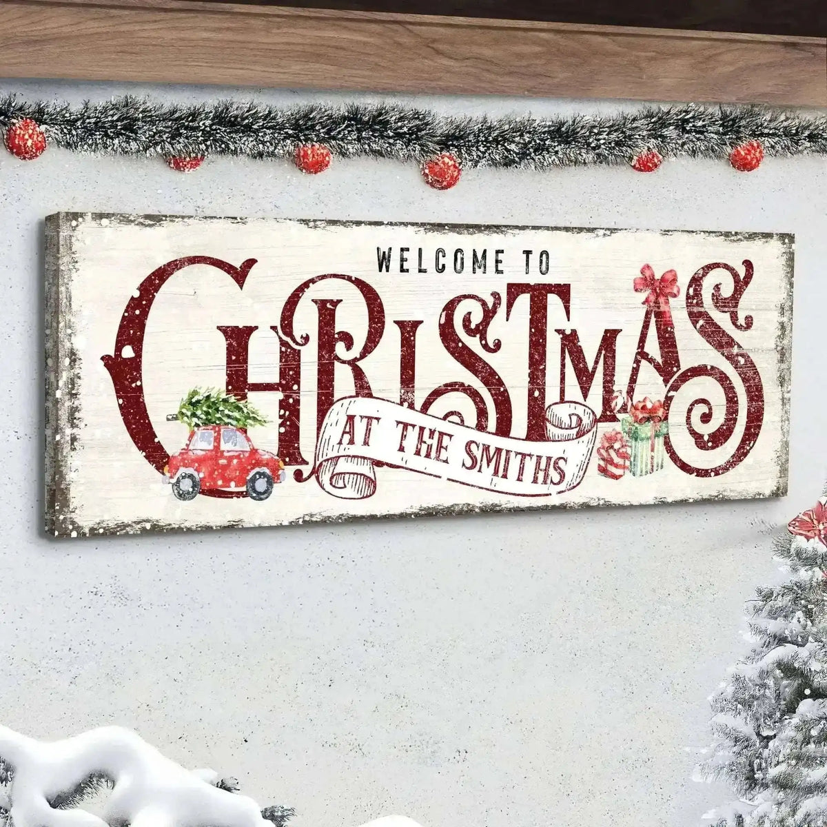 Family Welcome To Christmas Sign II Cartsfy Inc.