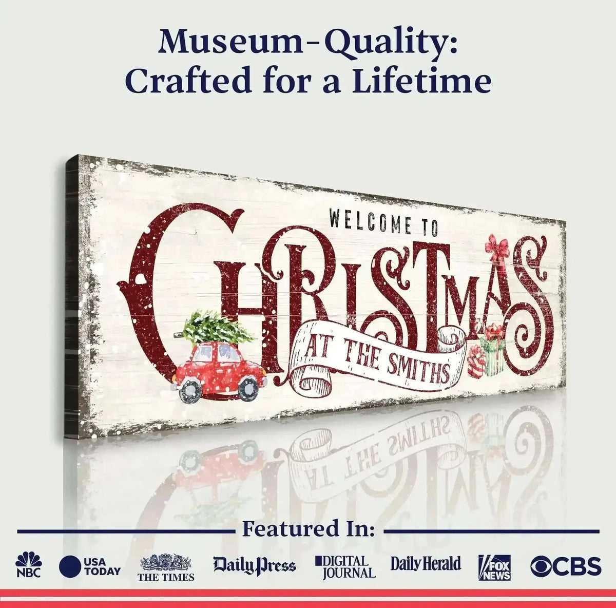 Family Welcome To Christmas Sign II Cartsfy Inc.