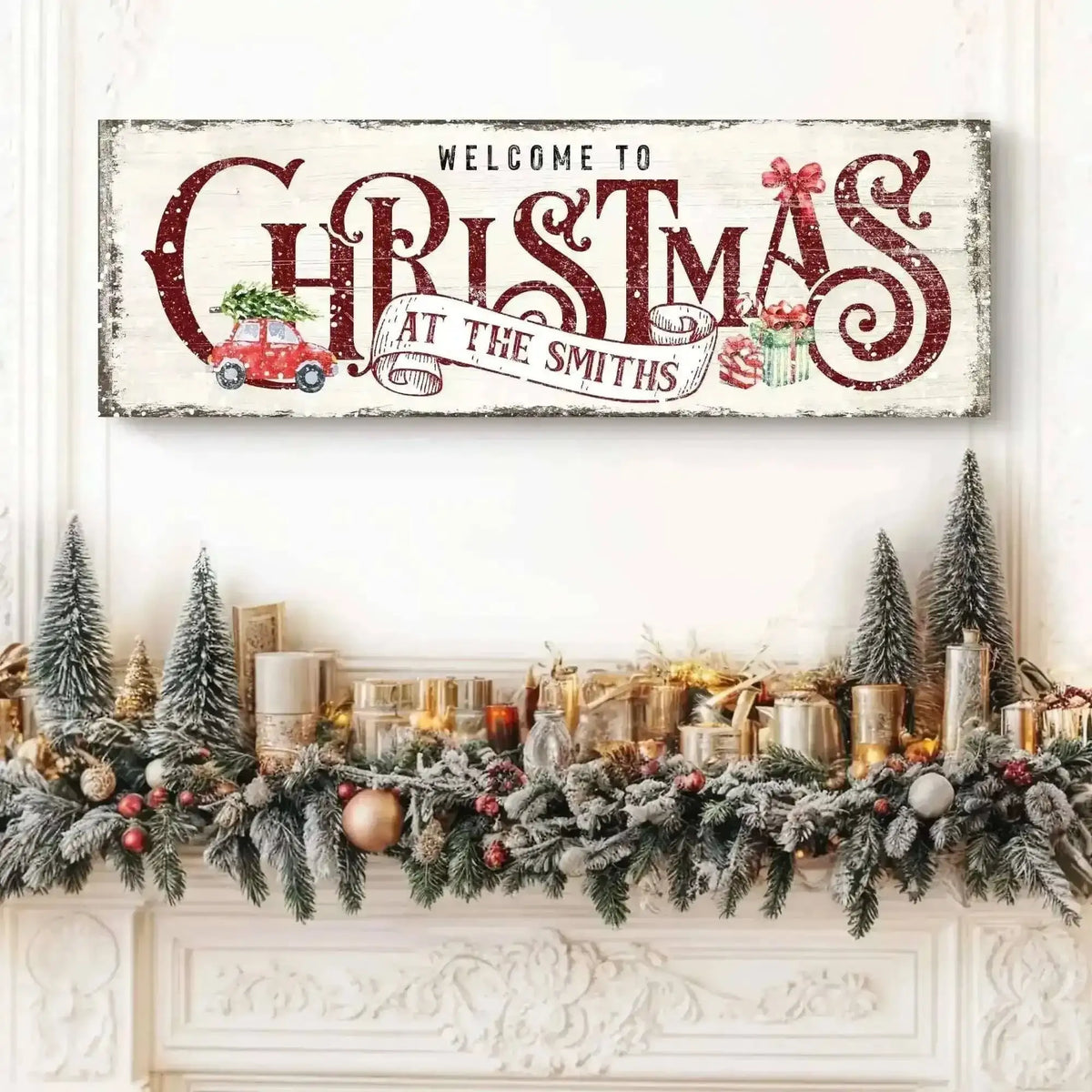 Family Welcome To Christmas Sign II Cartsfy Inc.
