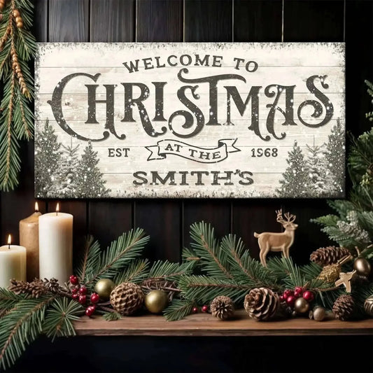 Family Welcome To Christmas Sign III Cartsfy Inc.