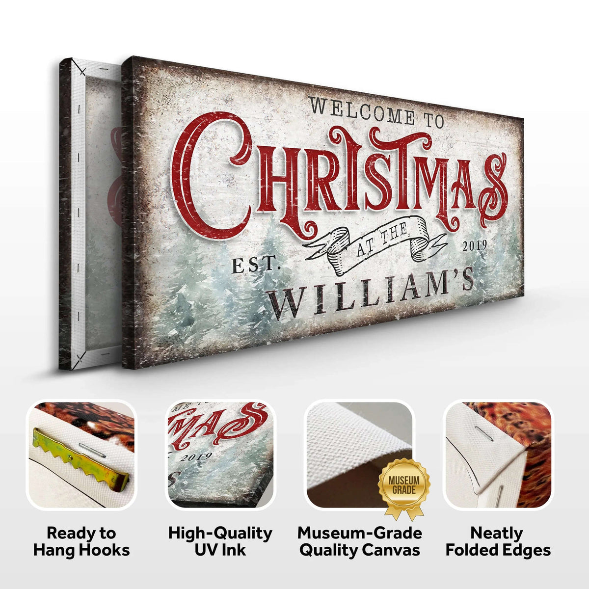 Family Welcome To Christmas Sign IV Cartsfy Inc.