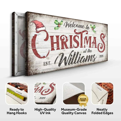 Family Welcome To Christmas Sign V Cartsfy Inc.