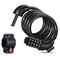 Famistar 4 Feet 5 Digit Resettable Combination Coiling Bike Chain Lock - Cartsfy Inc.