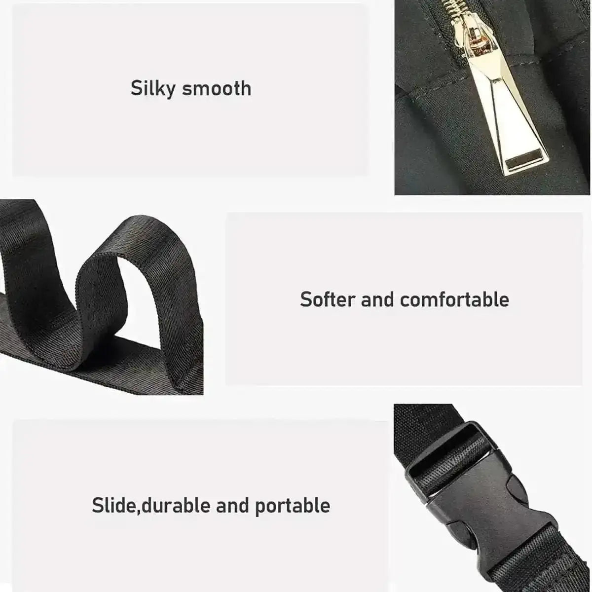 Fashion Waist Pack Belt Bag with Adjustable Strap DailySale Black Brown Pink Black-Brown-Pink-