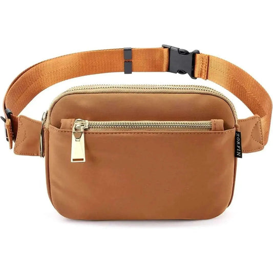 Fashion Waist Pack Belt Bag with Adjustable Strap DailySale Black Brown Pink Black-Brown-Pink-