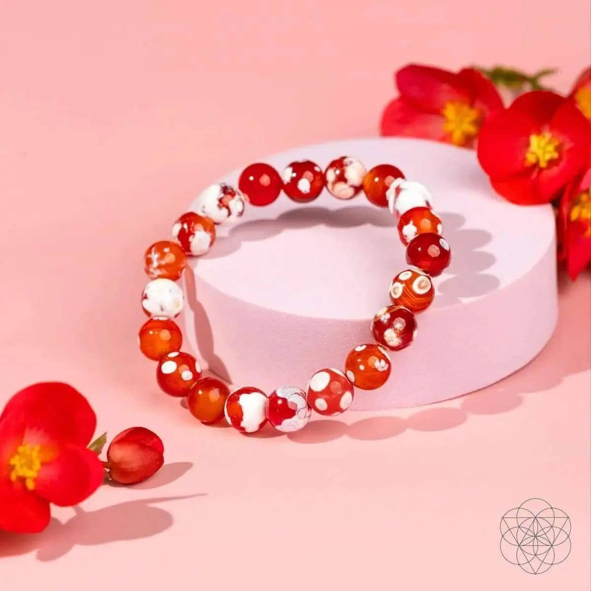 Feminine Force – Carnelian Orca Agate Bracelet Conscious Items Default Title Default Title-
