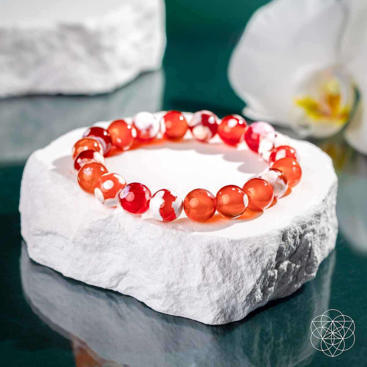 Feminine Force – Carnelian Orca Agate Bracelet Cartsfy Inc.