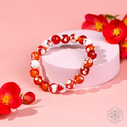 Feminine Force – Carnelian Orca Agate Bracelet - Cartsfy Inc.