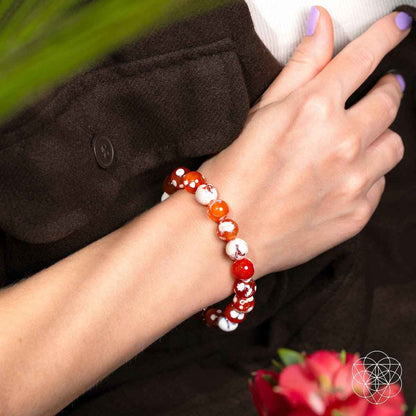 Feminine Force – Carnelian Orca Agate Bracelet - Cartsfy Inc.