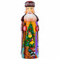 Christmas Tree with Gifts Hand Carved Wooden Santa Figurine 7.25 Inches