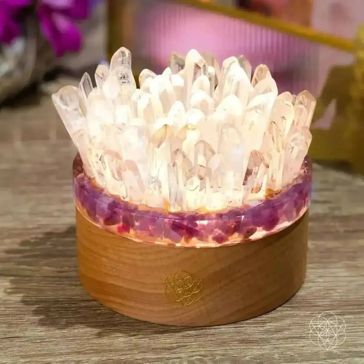 Find My Peace - Quartz & Tourmaline Lamp of Blooming Tranquility Conscious Items Default Title Default Title-