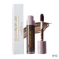 Matte concealer tube, white box, and doe-foot applicator—deep shade #10