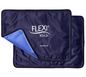 FlexiKold reusable gel ice pack, navy blue fabric cover with logo