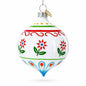 Floral Finial Drop Glass Christmas Ornament Cartsfy Inc.