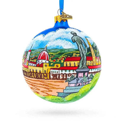 Florence, Italy Glass Ball Christmas Ornament 4 Inches