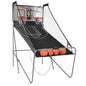 Foldable Double Electronic Basketball Game with 4 Balls Indoor-Gray Cartsfy Inc.