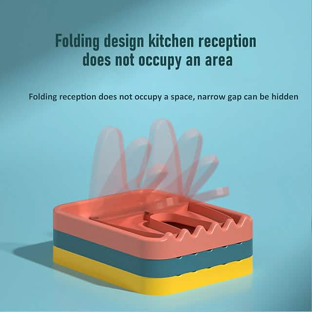 Foldable Pot Lid Rack Plastic Spoon Holder Stand Kitchen Supplies Organizer Cartsfy Inc.