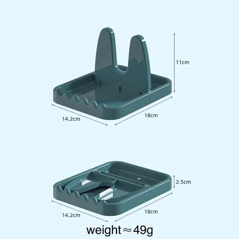 Foldable Pot Lid Rack Plastic Spoon Holder Stand Kitchen Supplies Organizer Cartsfy Inc.