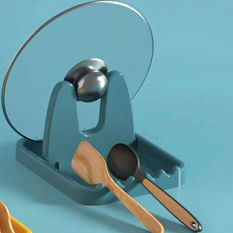 Foldable Pot Lid Rack Plastic Spoon Holder Stand Kitchen Supplies Organizer Cartsfy Inc.