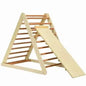 Foldable Wooden Climbing Triangle Indoor with Ladder for Toddler Baby-Natural Cartsfy Inc.