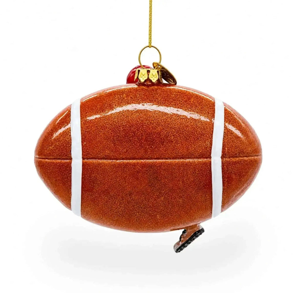 Football Player Glass Christmas Ornament Cartsfy Inc.