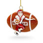 Football Player Glass Christmas Ornament Cartsfy Inc.