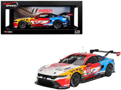 Ford Mustang GT3 #65 Joey Hand - Dirk Muller "Ford Multimatic Motorsports" "Motul Course de Monterey - Laguna Seca" (2024) 1/18 Model Car by Top Speed Cartsfy Inc.