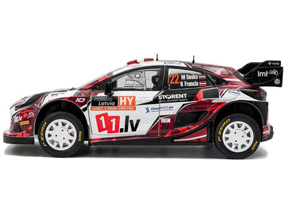 Ford Puma Rally1 #22 Martins Sesks - Renars Francis "Rally Latvia" (2024) "Competition" Series 1/18 Diecast Model Car by Solido Miniature Motors Default Title Default Title-