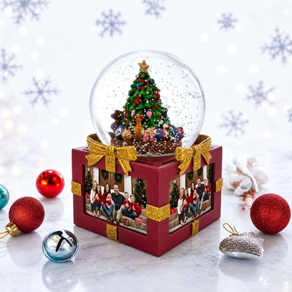 Four-Sided Picture Frame Christmas Tree Musical Water Snow Globe BestPysanky Default Title Default Title-