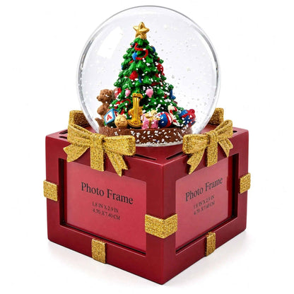 Four-Sided Picture Frame Christmas Tree Musical Water Snow Globe BestPysanky Default Title Default Title-