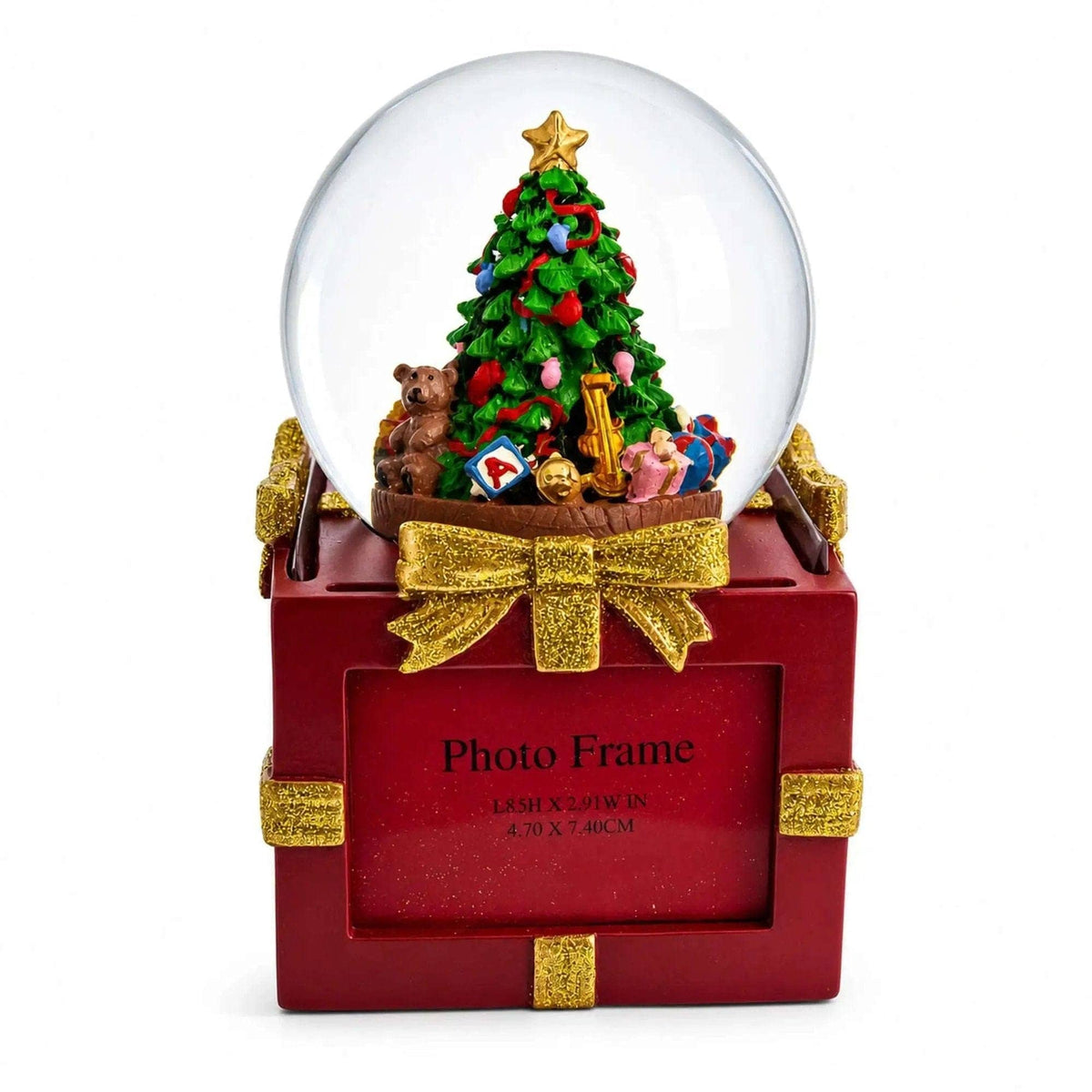 Four-Sided Picture Frame Christmas Tree Musical Water Snow Globe BestPysanky Default Title Default Title-