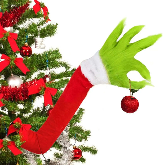 Furry Green Monster Elf Arms Hand for Christmas Tree Ornaments DailySale Default Title Default Title-