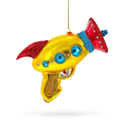 Futuristic Laser Gun Glass Christmas Ornament Cartsfy Inc.