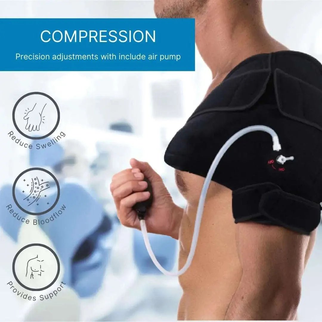 Gel Ice Shoulder Brace with Hot/Cold Compression NatraCure Default Title Default Title-