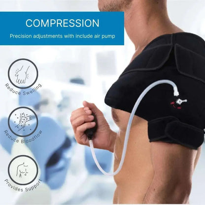 Gel Ice Shoulder Brace with Hot/Cold Compression NatraCure Default Title Default Title-
