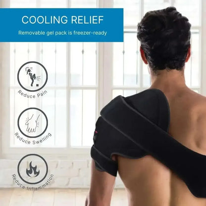 Gel Ice Shoulder Brace with Hot/Cold Compression NatraCure Default Title Default Title-