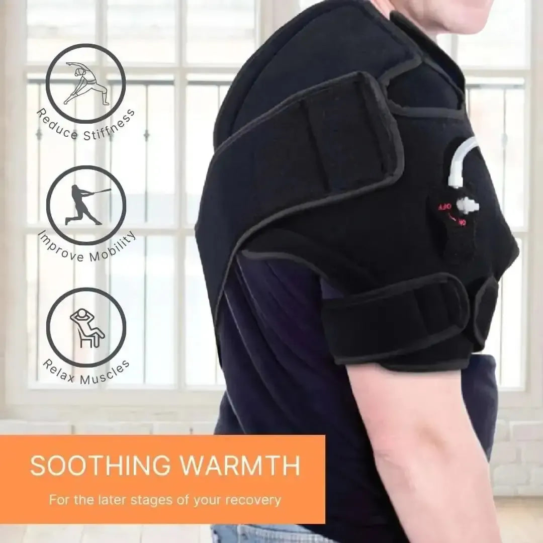 Gel Ice Shoulder Brace with Hot/Cold Compression NatraCure Default Title Default Title-