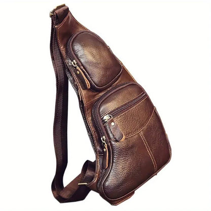 Genuine Leather Crossbody Sling Bag (Unisex) Cartsfy Inc.