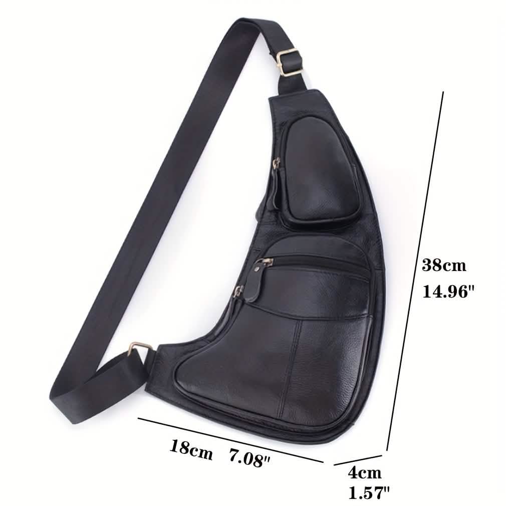 Genuine Leather Crossbody Sling Bag (Unisex) Cartsfy Inc.