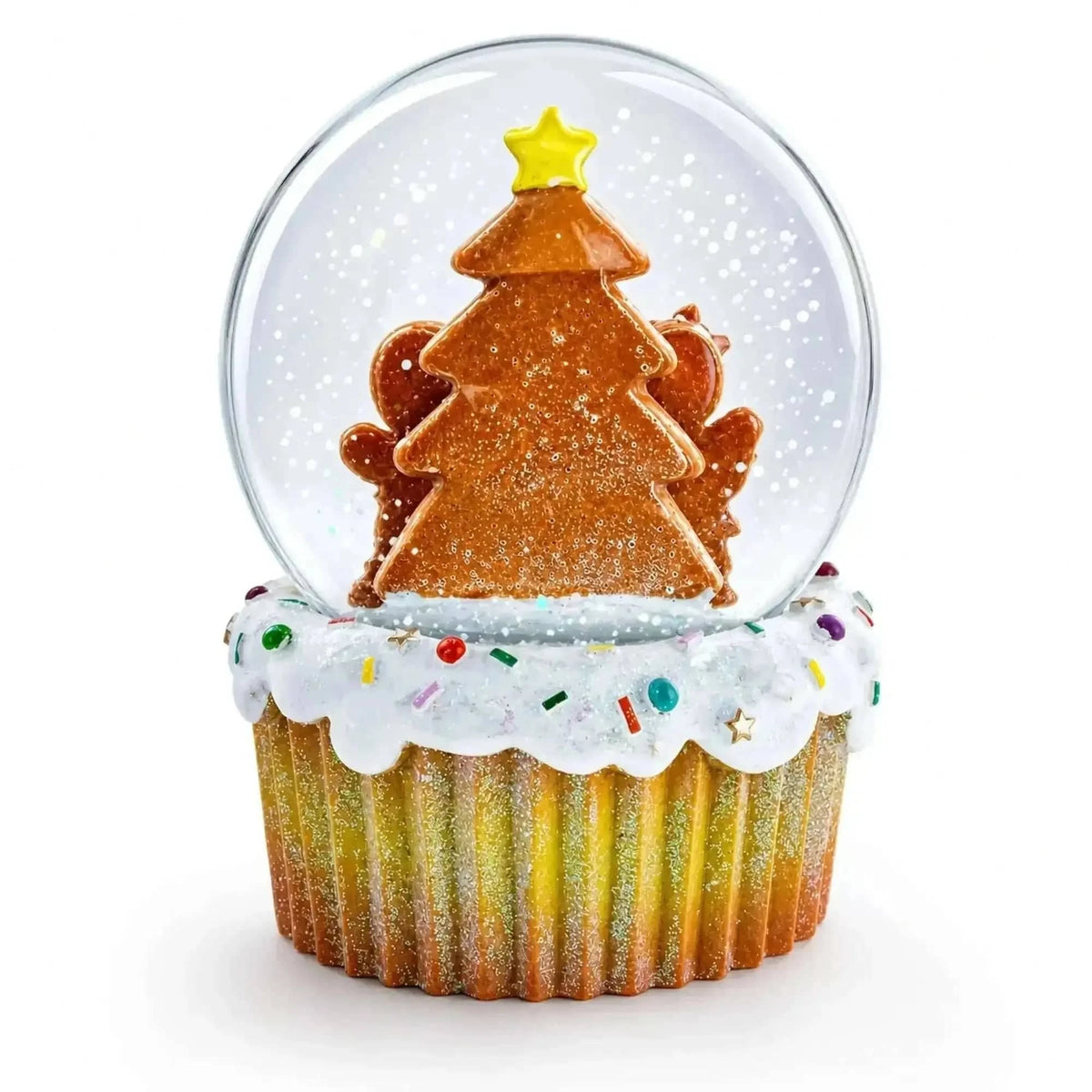 Gingerbread Family and Cupcake Musical Christmas Water Globe Cartsfy Inc.